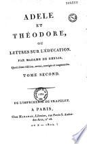 Adèle et Théodore, ou Lettres sur l'éducation