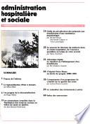 Administration hospitalière et sociale
