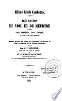Affaire Cécile Combettes, accusation de viol et de meurtre contre Louis Bonafous, frère Léotade...