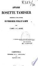 Affaire Rosette Tamisier, précédée d'une notice sur Pierre-Michel Vintras et sa secte