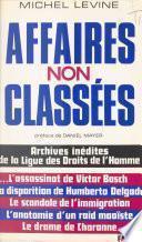Affaires non classées