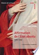 Affirmation de l'État absolu 1492-1652