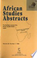 African Studies Abstracts