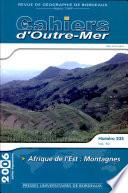Afrique de l'Est montagnes