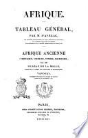 Afrique Esquisse generale de l'Afrique et Afrique ancienne par M. d'Avezac