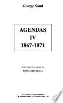 Agendas tome 4 1867-1871