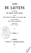 Agnès de Lauvens, ou, Mémoires de Soeur Saint-Louis