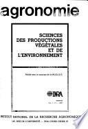 Agronomie