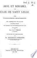 Aiol et Mirabel und Élie de Saint Gille