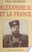 Alexandre III et la France
