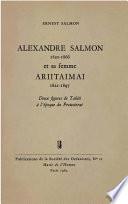 Alexandre Salmon (1820-1866) et sa femme Ariitaimai (1821-1897)
