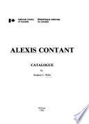 Alexis Contant, Catalogue