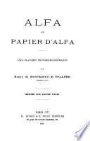 Alfa et papier d'alfa