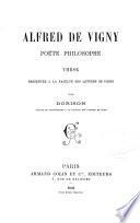 Alfred de Vigny, poète philosophe