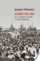 Algérie 1914-1962