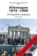 Allemagne 1974-1990