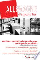 Allemagne d'aujourd'hui, n°211/janvier - mars 2015