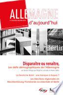 Allemagne d'aujourd'hui, n°218/octobre - décembre 2016