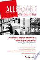 Allemagne d'aujourd'hui, n°231/janvier-mars 2020