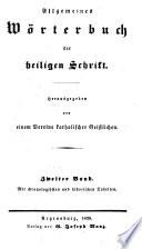 Allgemeines Wörterbuch der heiligen Schrift