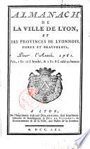 Almanach civil, politique et littéraire de Lyon et du département de Rhône