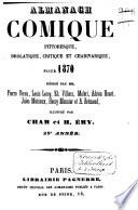 Almanach comique, pittoresque, drolatique, critique et charivarique
