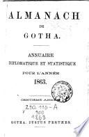 Almanach De Gotha Pour L' Année ...
