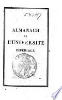 Almanach de l'Université Impériale année ....
