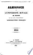 Almanach de l'Université royale de France et des divers établissements d'instruction publique