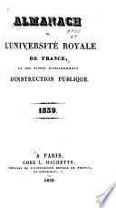 Almanach de l'université royale de France