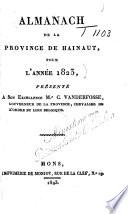 Almanach de la province de Hainaut