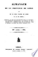 Almanach de la province de Liège et de la Cour d'appel de Liège et son ressort