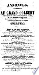 Almanach des 25000 addresses des principaux habitans de Paris