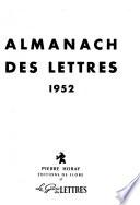Almanach des lettres