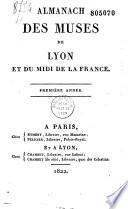 Almanach des muses de Lyon et du Midi de la France