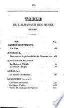 Almanach des muses