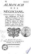 Almanach des négociants