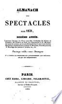 Almanach des spectacles