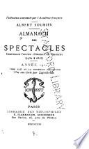 Almanach des spectacles