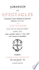 Almanach des spectacles