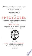 Almanach des spectacles