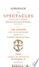 Almanach des Spectacles