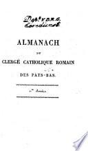 Almanach du clergé catholique romain des Pays Bas