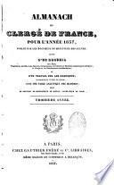 Almanach du clergé de France