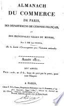Almanach du commerce de Paris, des départemens de l'empire français et des principales villes du monde