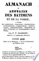 Almanach et annuaire des bâtimens et de la voirie
