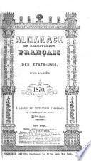 Almanach et directorium français des Etats-Unis