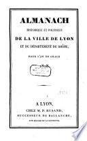 Almanach historique et politique de la ville de Lyon et du département du Rhône