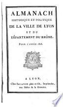 Almanach historique et politique de la ville de Lyon et du département du Rhône
