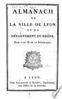 Almanach historique et politique de la ville de Lyon et du département du Rhône